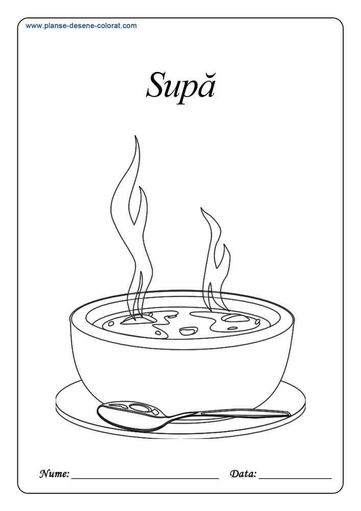 planse de colorat Supa